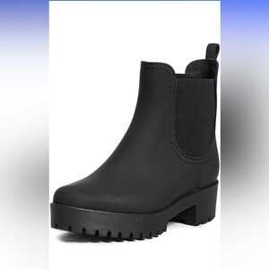 Jeffrey Campbell Women's Black Ankle Rain Boots